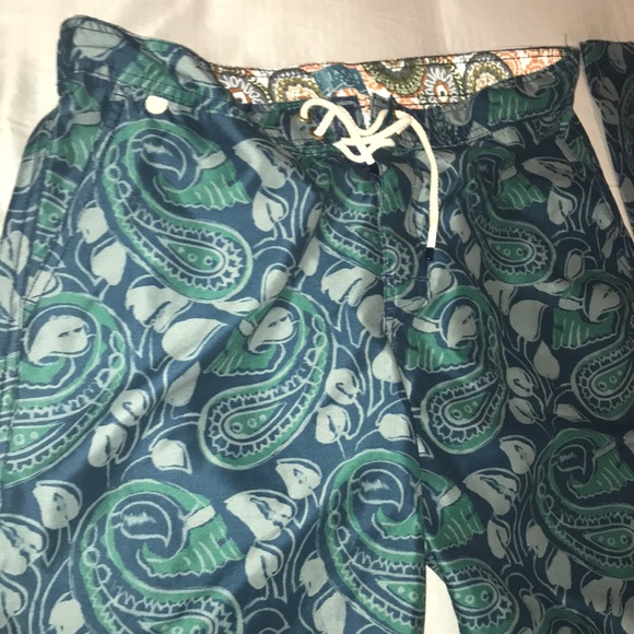 Jachs NY Swim Trunks Shorts Lined Mens Paisley - Picture 2 of 6